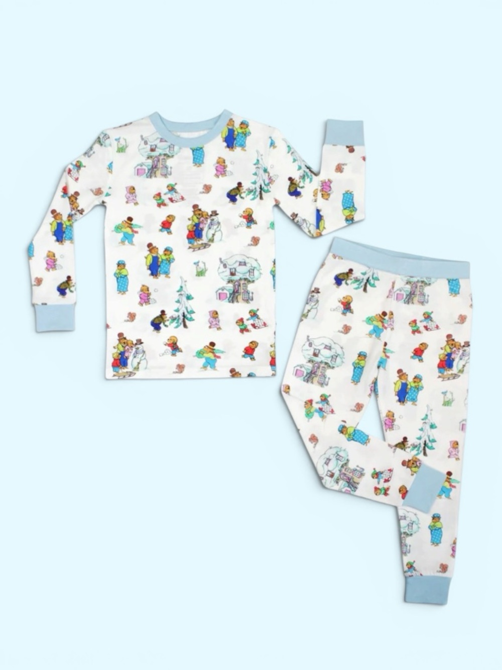 Emerson and Friends Berenstain Bears Snow Day Bamboo Pajamas 2T Matching  Set